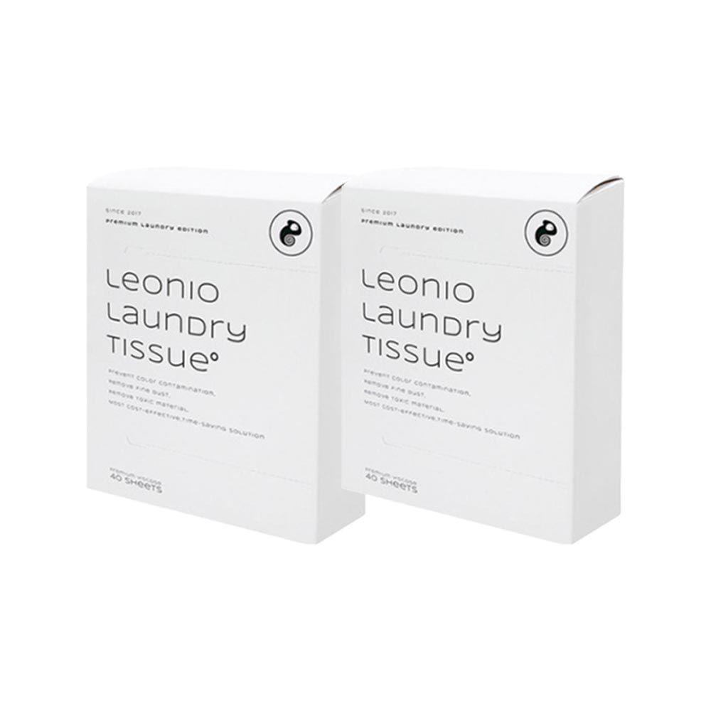 韓國 Leonio - 衣物防染吸色洗衣紙巾-2盒(80片)