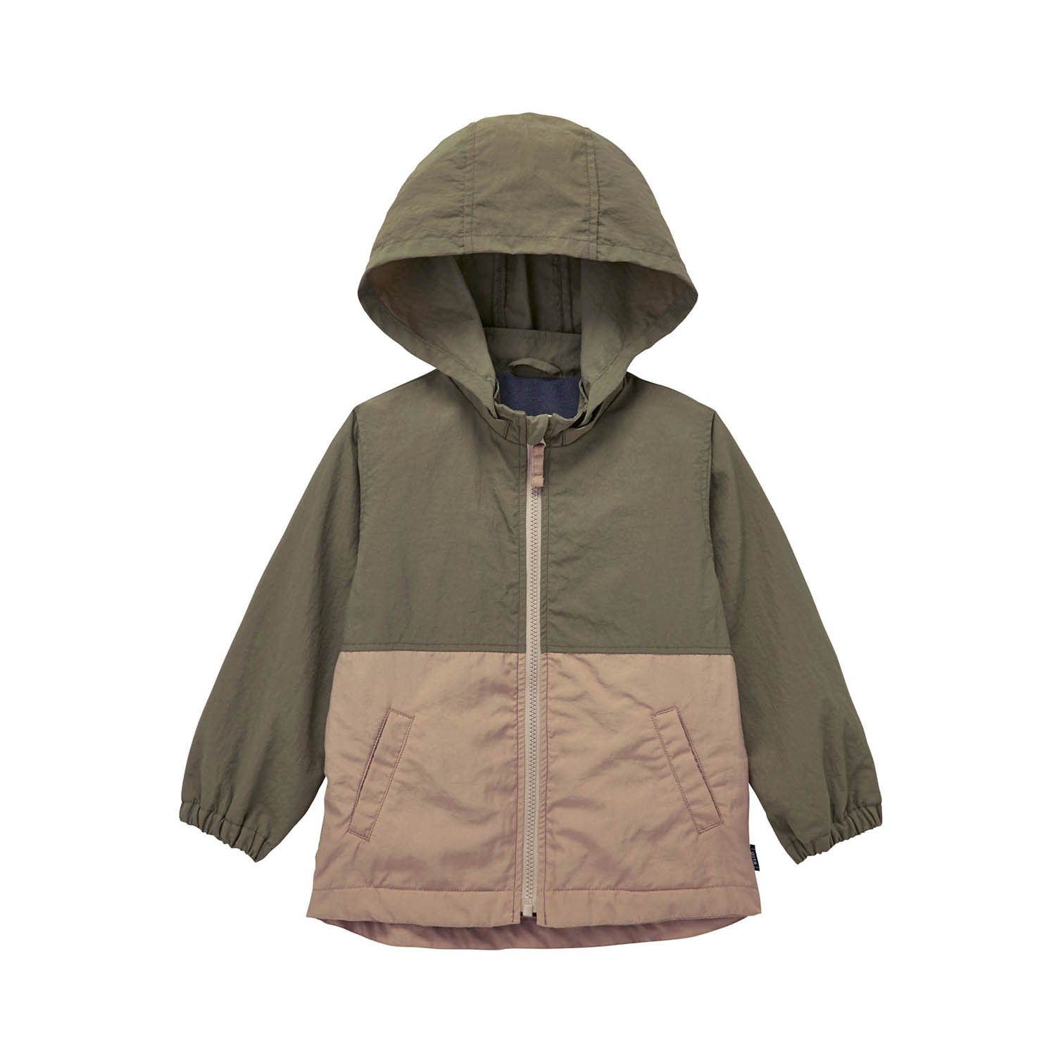 日本千趣會 - GITA 撥水加工 內刷毛防風外套-焦糖棕x海軍藍