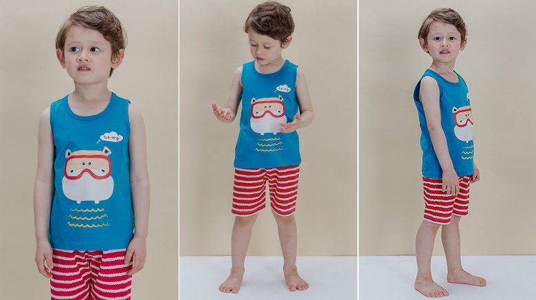 韓國 Sopoliini 童趣北歐風☺ 夏季純棉套裝 / 家居服