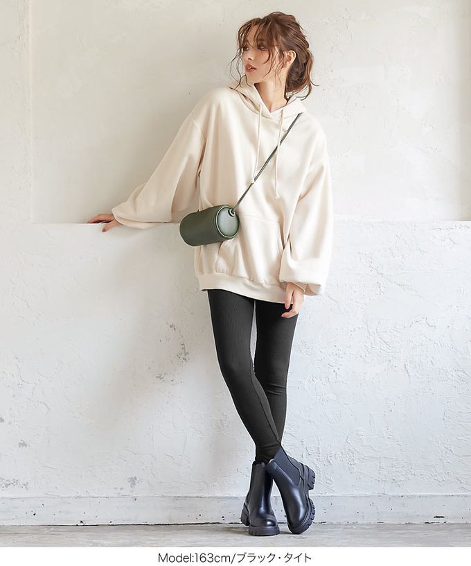 日本 Kobe Lettuce - ＋5度C 發熱機能柔膚羅紋長褲(可選下擺)-可可