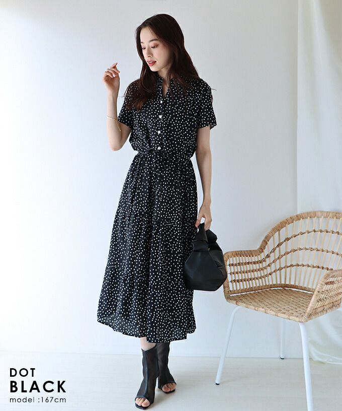 日本 BLUE EAST - 氣質小V領排釦短袖洋裝-素色-綠 (M(Free))