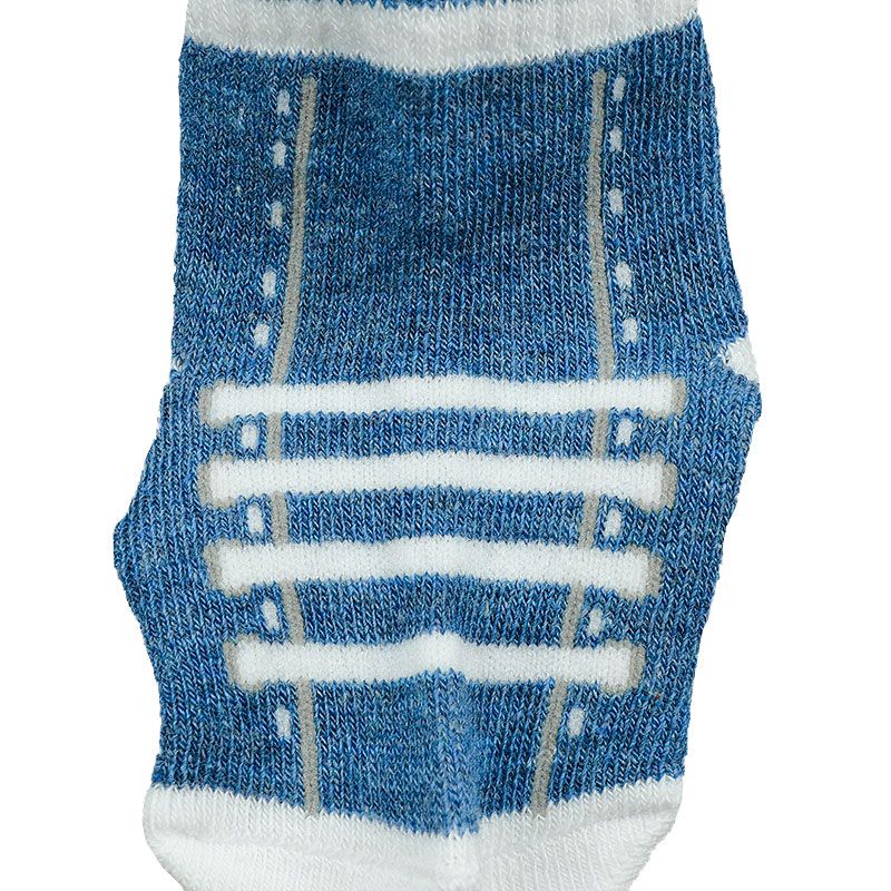 akachan honpo - 新生兒鞋型襪-深藍色 (7～9cm)