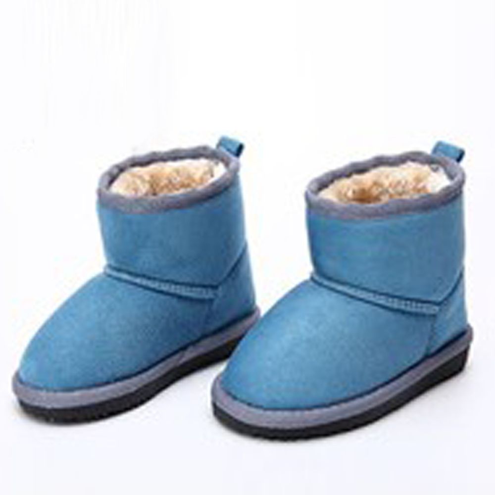 日本 Maison de Ravi - 保暖毛絨短筒雪靴-星塵藍