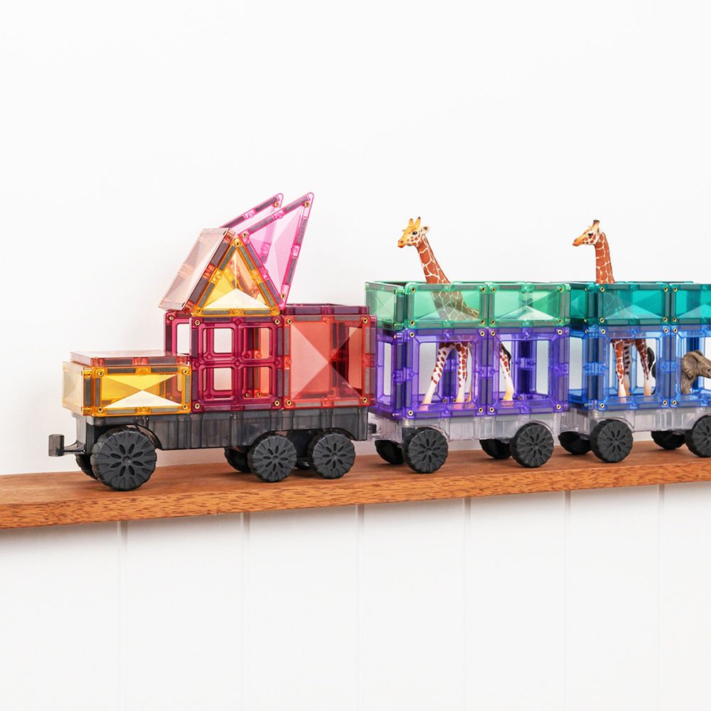 粉彩磁力積木-磁力運輸車組(50pc)