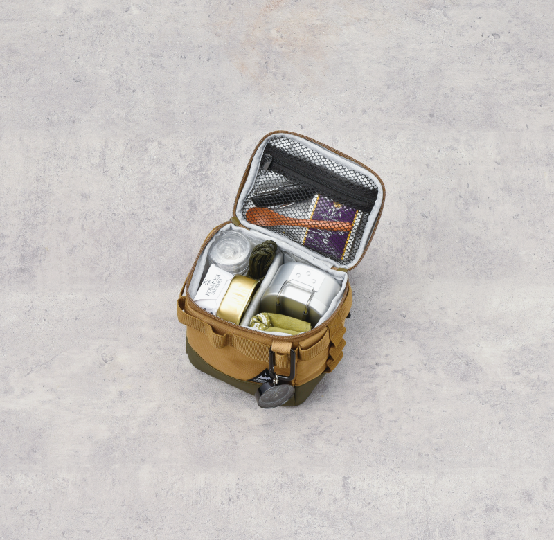 日本 Seto Craft - 露營風 方形保溫保冷提袋(附隔層*1)-綠 (SS(15x12x14cm))-2.5L