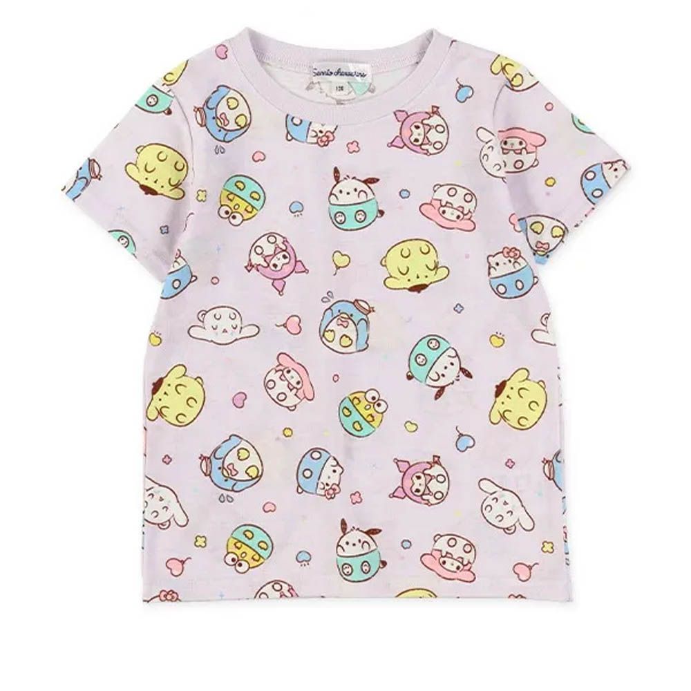 人氣印花短袖上衣-三麗鷗大集合-紫