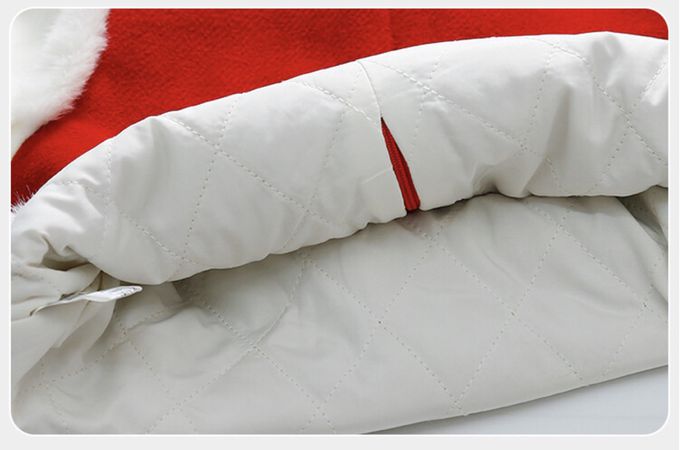 love, charlotte - 旗袍領可愛熊貓圖騰馬面裙拜年套裝-加厚鋪棉上衣