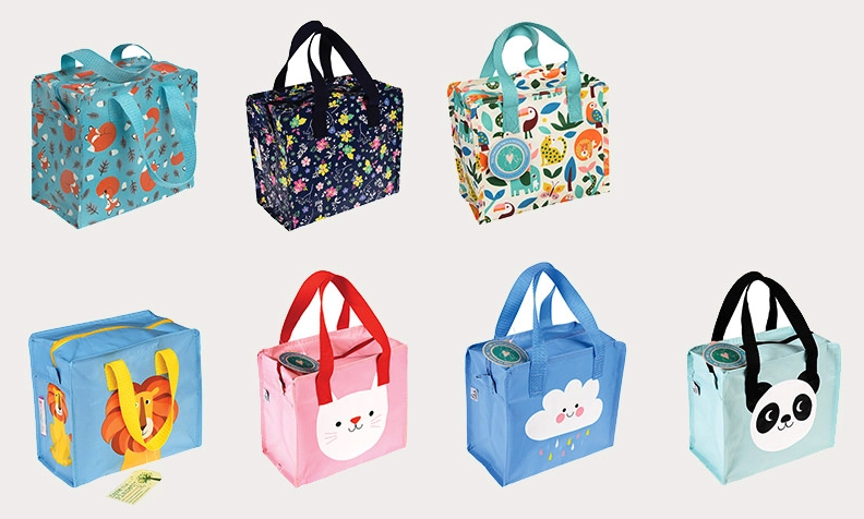 英國 Rex London - 學生上學最佳多功能防水便當袋/野餐袋/手提袋/萬用袋-溫柔狐狸