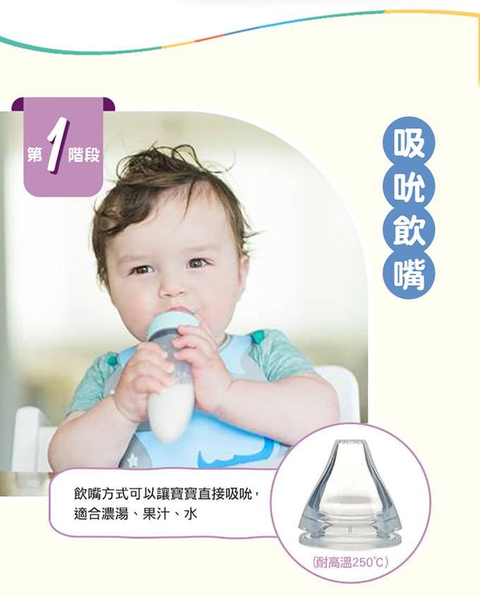 Nuby - 直立式矽膠餵食器2階段組-藍