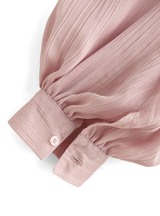 日本 GRL - 春日清新微透膚翻領襯衫-天使白 (F)