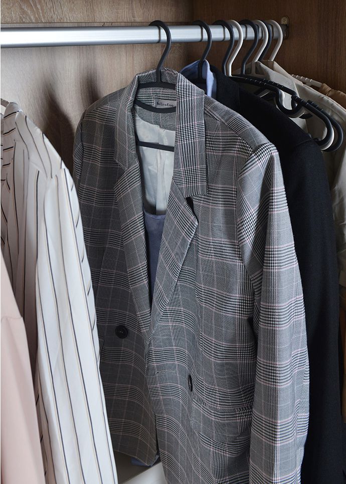 家窩 - MIT 佐伊多功能薄型防滑無痕衣架-40入-岩灰