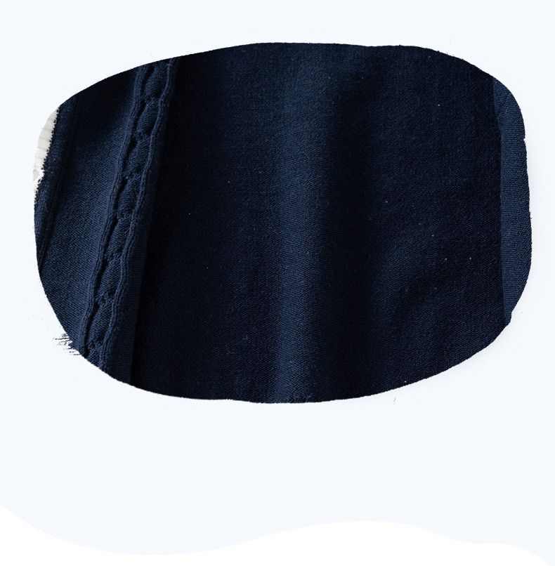 舒適圓領針織排釦外套-學院風-白色