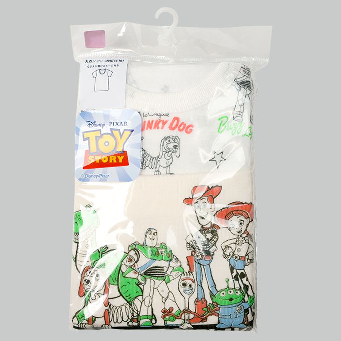 akachan honpo - 圓領短袖T恤2件組-玩具總動員-米白色