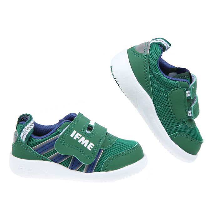 日本IFME - 輕量系列純粹綠寶寶機能學步鞋-綠色
