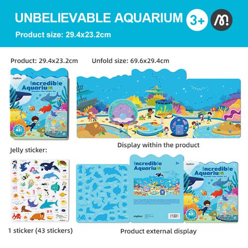 益智果凍貼紙書-奇妙水族館
