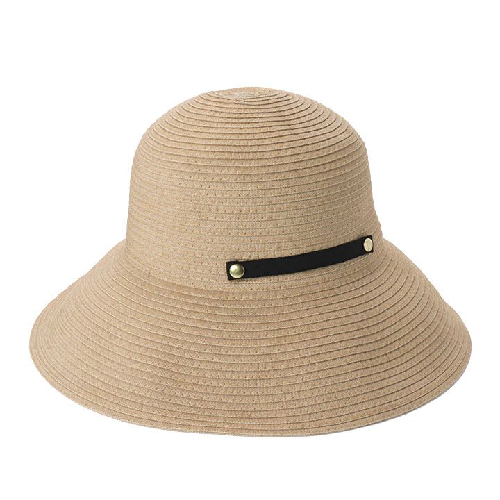 日本 irodori - 抗UV可捲收 藤編遮陽帽-M（約56-58cm）-摩卡咖 (M(56-58cm))