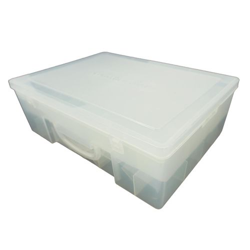 三層分隔拼豆收納盒(64格/透明/W34.5*L25.5*H11.5cm)