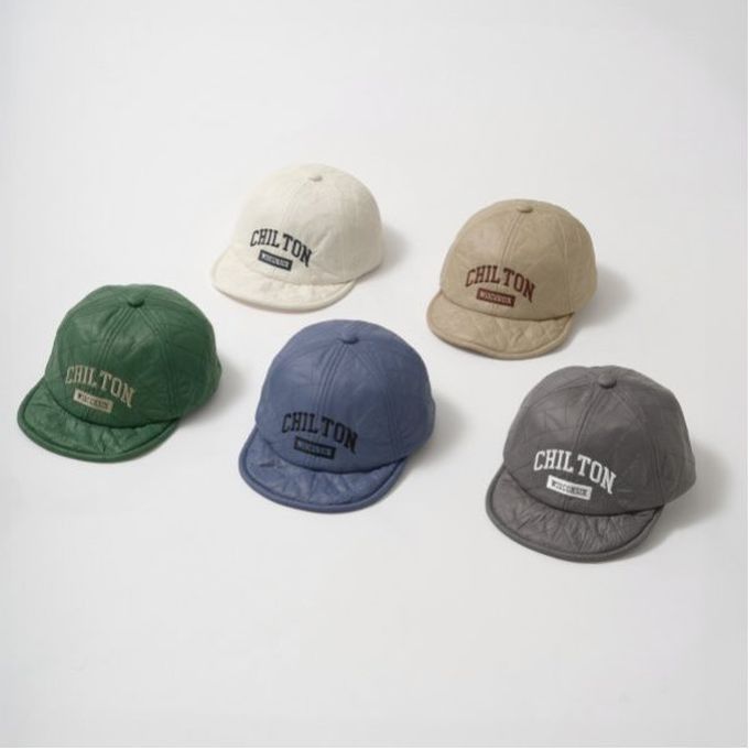 日本 b-ROOM - 學院風絎縫卡車帽(可抽繩調節)-藍 (54cm)