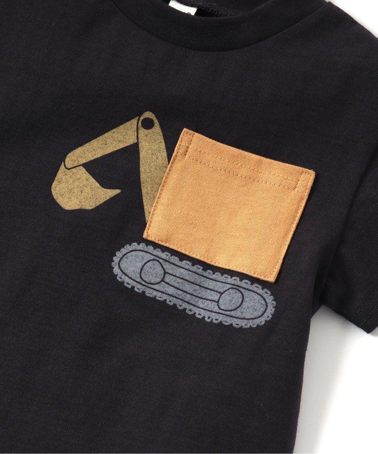 日本 apres les cours - 童趣印花口袋短袖上衣-昆蟲-草綠