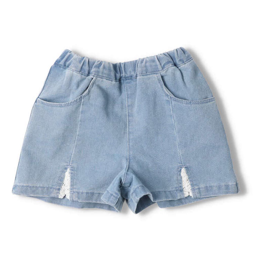 akachan honpo - 造型短褲-淺藍色