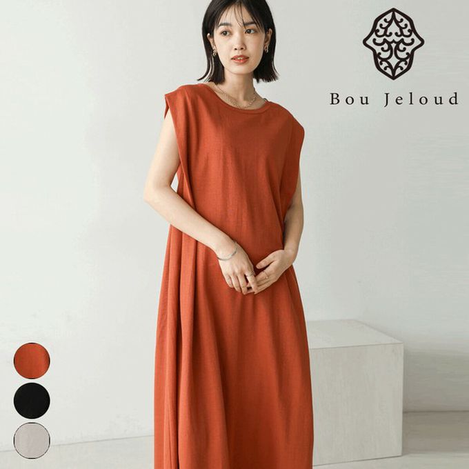 日本 Bab - 透氣嫘縈肩皺摺A字無袖洋裝-黑