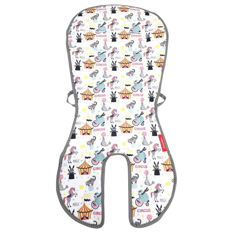 akachan honpo - angelette雙面嬰兒推車坐墊-米白色 (74×36cm)