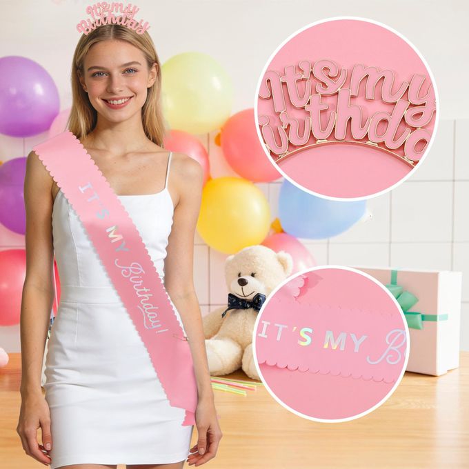 love, charlotte - It's My Birthday 生日髮箍肩帶組