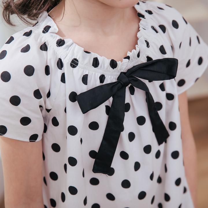 Bunny n Bloom - (童裝)微醺氣泡洋裝-小孩款-黑白