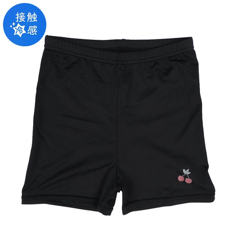 涼感緊身褲-櫻桃-黑色