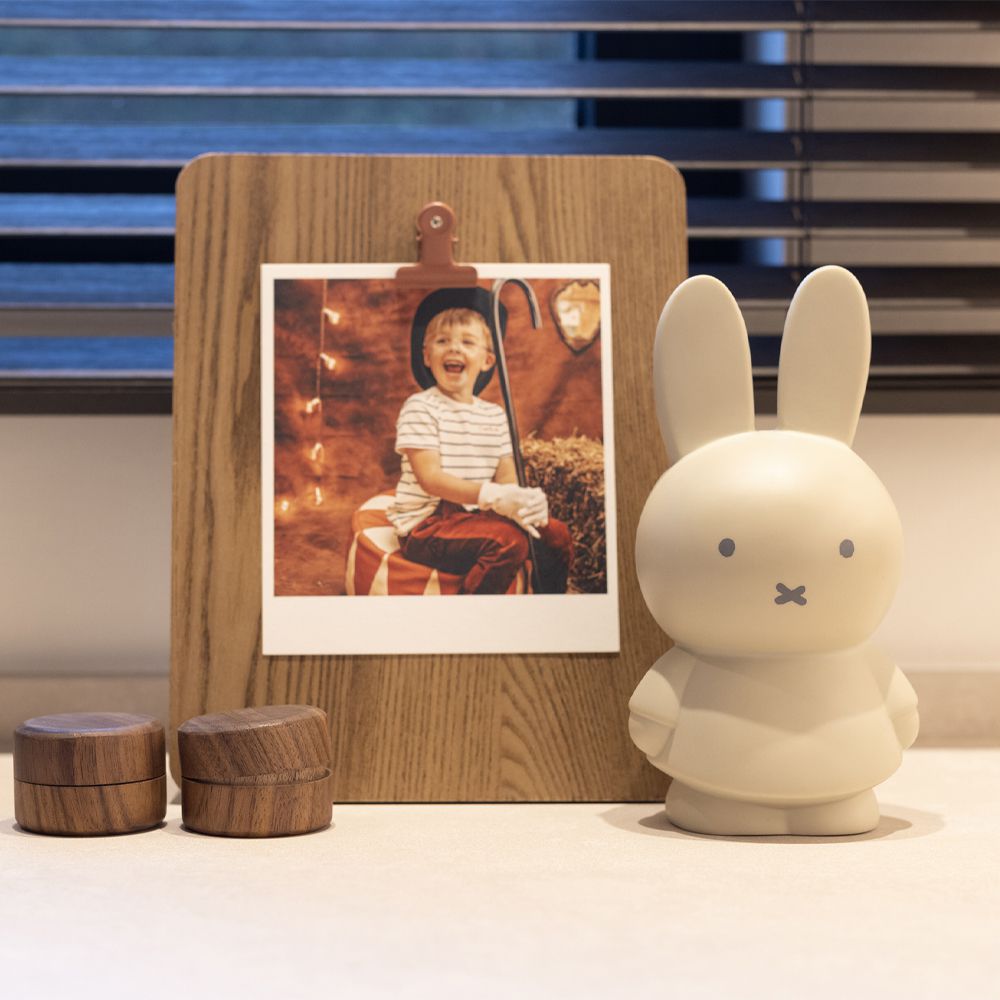 Miffy米菲兔公仔存錢筒(小號)-大地色