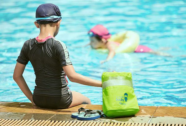 m square - kids 兒童鞋袋-螢光粉