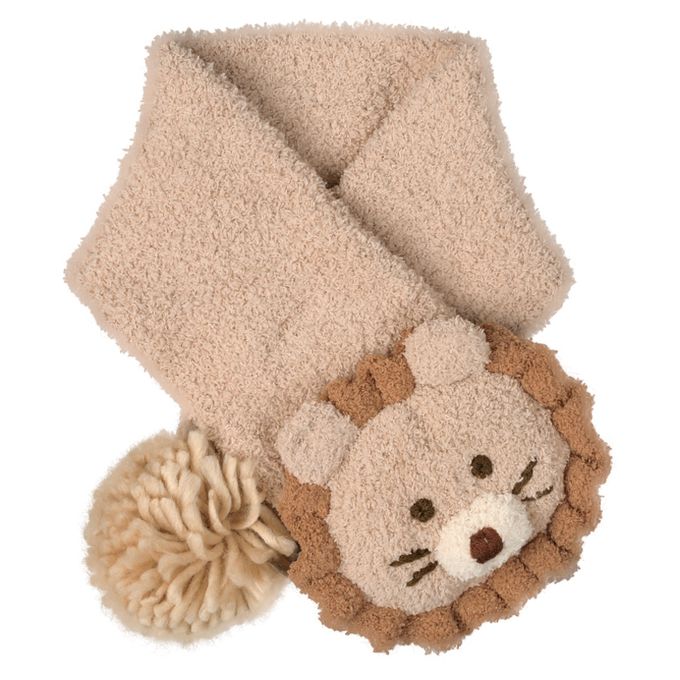 akachan honpo - 圍巾 毛茸茸-動物-咖啡色