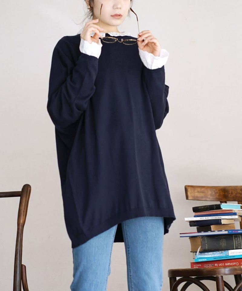 日本 zootie - 純棉薄針織飛鼠長袖上衣-蜜桃