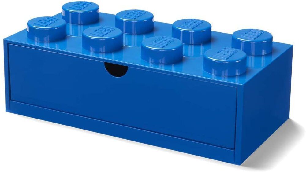Room Copenhagen - LEGO® 樂高桌上型八凸抽屜收納箱 (藍色)