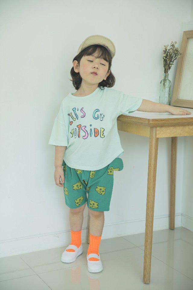 韓國 Mimico - Let's go 字母T-薄荷綠