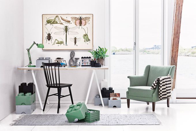 Room Copenhagen - 樂高 LEGO® 4凸收納盒(多色可選) (白色)