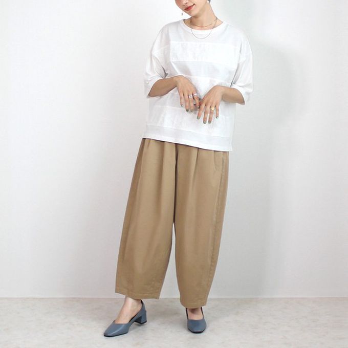 日本女裝代購 - [熱銷款] 超藏肉休閒錐形美腿褲-軍綠