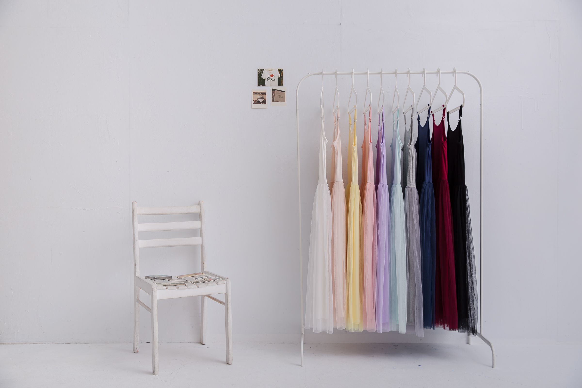 Peachy - 獨家訂製綿柔連身紗裙-細肩帶連身款-性感酒紅 (F)