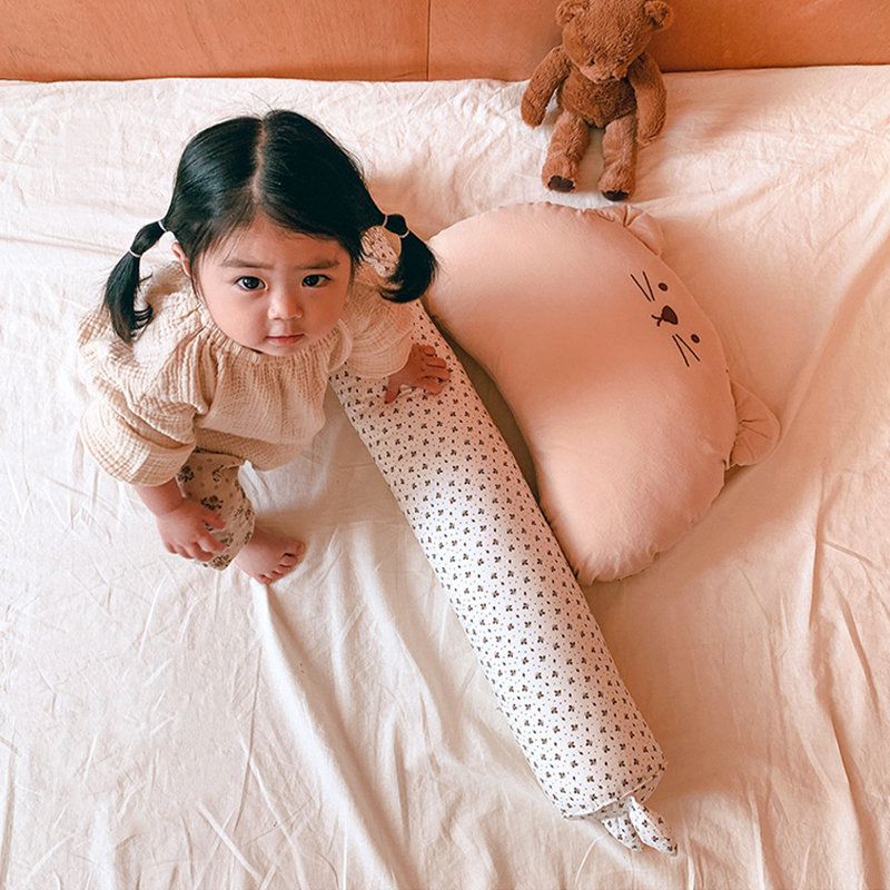 正韓Hello HiZoo - 純手工製動物造型純棉柔感兒童枕/防蟎枕/透氣枕/健康枕-Hi Cat貓貓