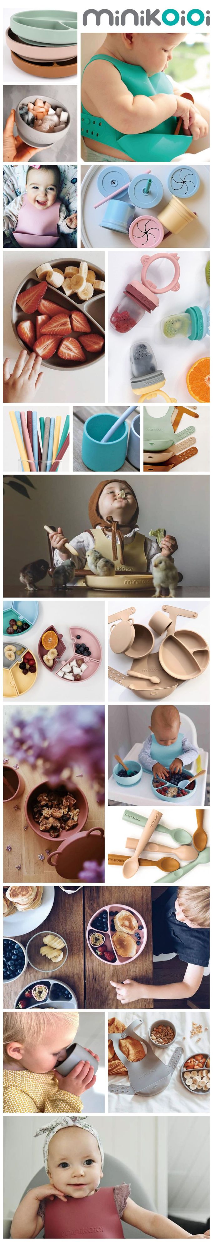 土耳其 minikoioi - 防滑矽膠餐盤-礦岩藍