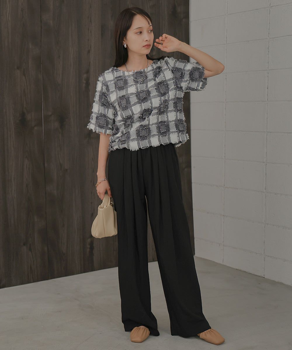 日本 Bab - 時尚美型垂墜感長褲-米杏