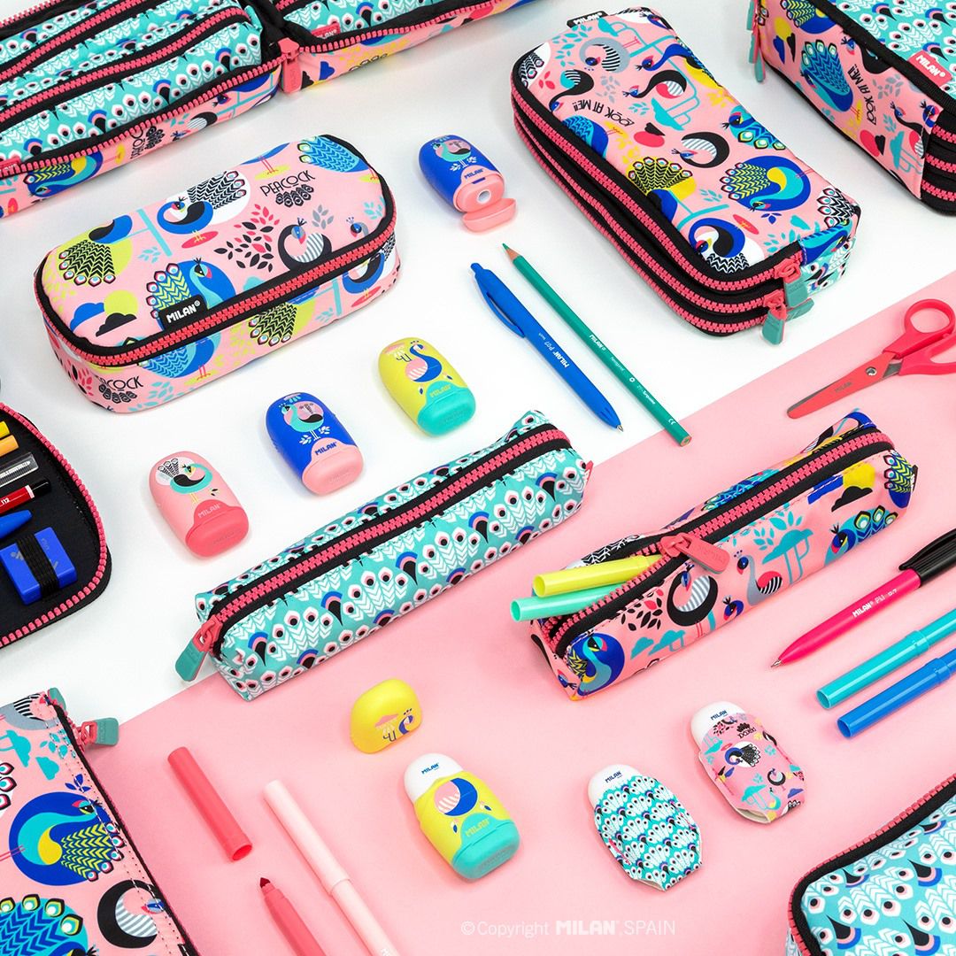 MILAN - 【雙11獨家】太空膠囊橡皮擦+削筆器_泡泡糖(隨機出貨)*3 + 補充橡皮擦(3入)*5組