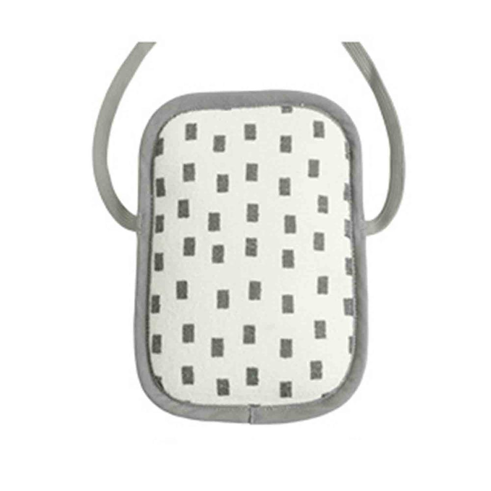 日本涼感雜貨 - 背巾/推車兩用小墊(附保溫保冷劑)-灰色虛線 (12x16.5cm)