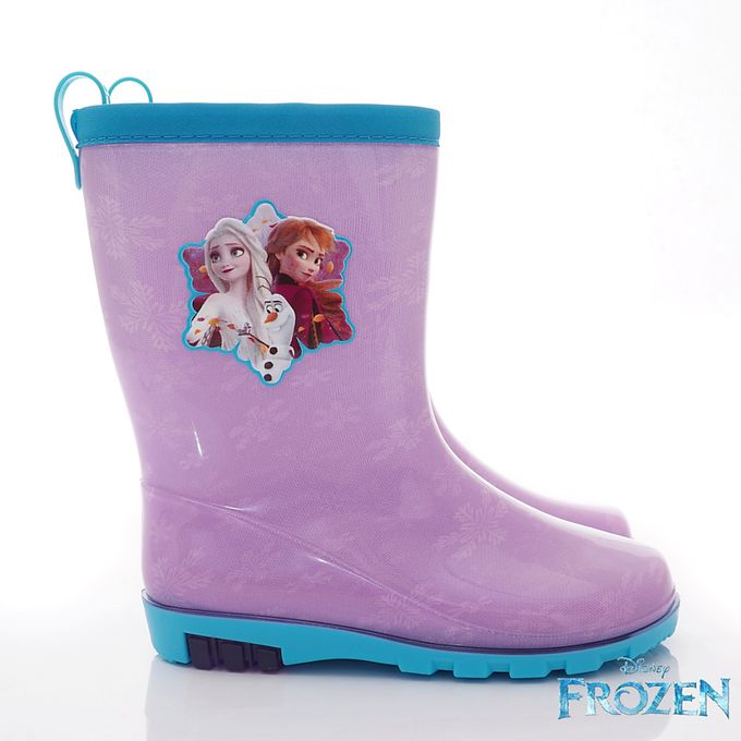 台灣製冰雪奇緣長筒雨鞋(中大童段)-雨鞋-紫