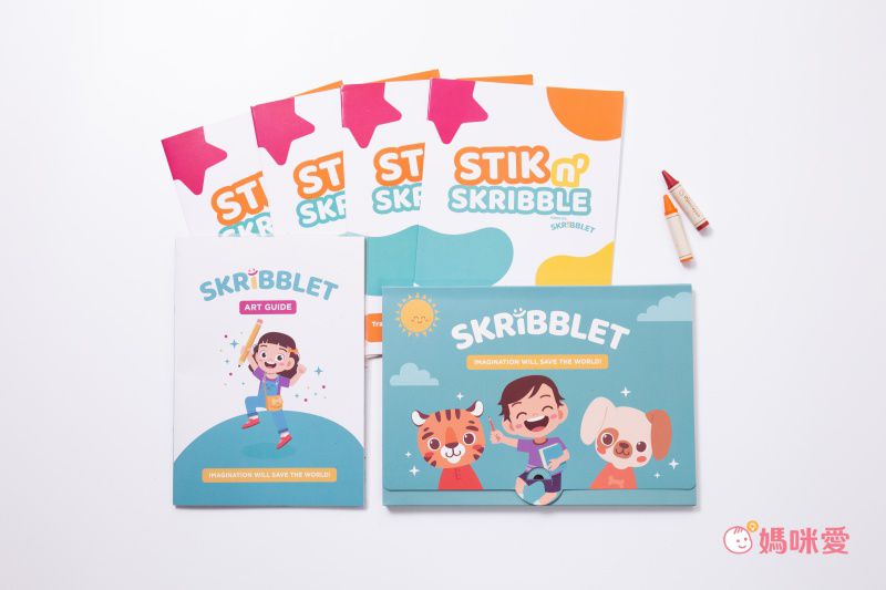 獨家！重複撕貼不傷牆【台灣 kidzcrayon】創意透光描圖貼紙