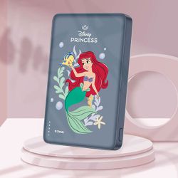 Disney 迪士尼 - ✂附wh貼紙 迪士尼 20W PD超薄磁吸無線快充行動電源 10000mAh-小美人魚
