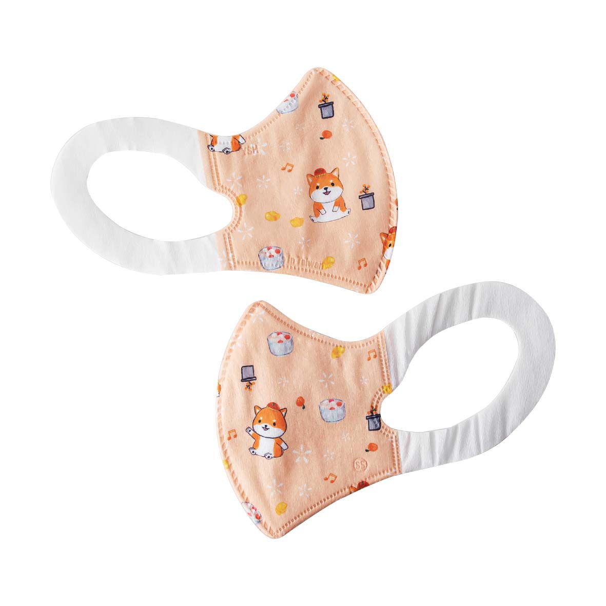 YSH 益勝軒 - 小童/兒童醫療級3D立體口罩/台灣製-招財旺旺 (16x11cm-建議5-7歲)-(大童) - 30入/盒(未滅菌)單片包裝