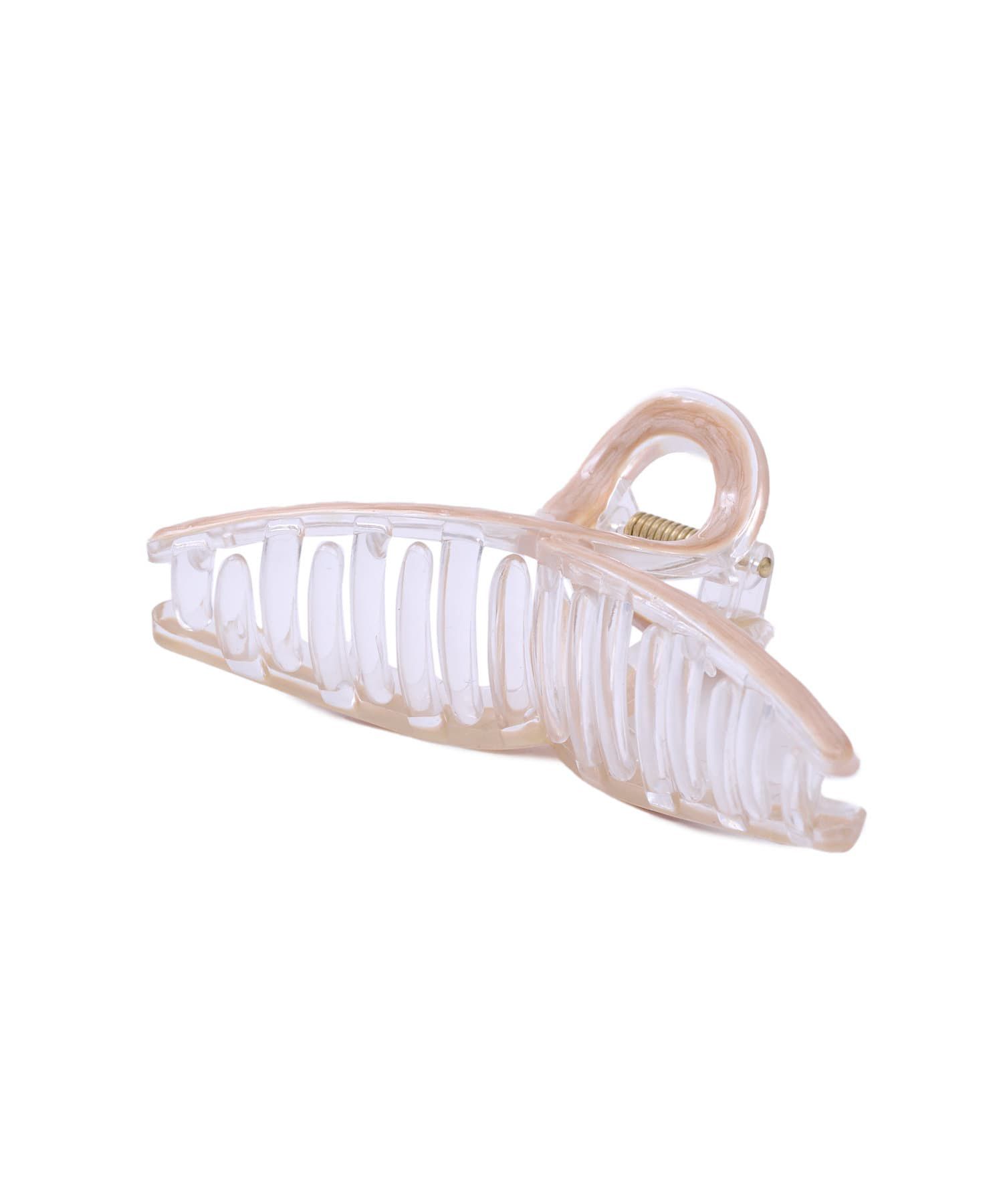 日本 Lattice - 透明軟糖壓克力抓夾/鯊魚夾-淺灰