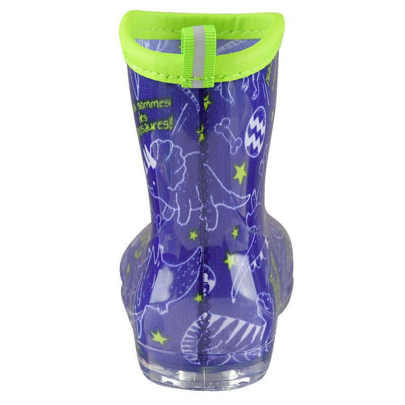 akachan honpo - 雨鞋-恐龍-深藍色