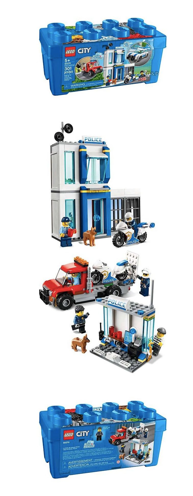 樂高 LEGO - 樂高 CITY 城市警察系列 - 警察顆粒盒 60270-301pcs